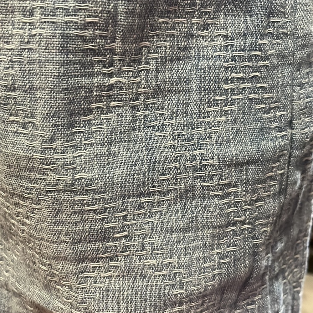 FREE PEOPLE SASHIKO STITCHED RELAXED JEANS - Picture 14 of 15